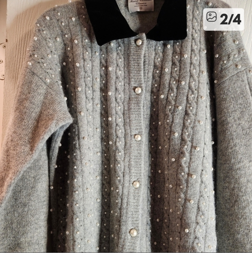 Marisa Christina Classics Charcoal Knitwear VINTAGE